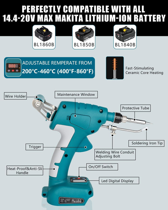 Soldering Welding Welder Iron for Makita 18V Battery