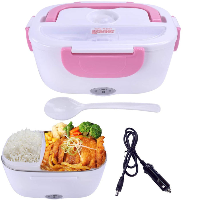 Portable Electric Heated Car Plug Heating Lunch Box Bento Food Warmer 12V