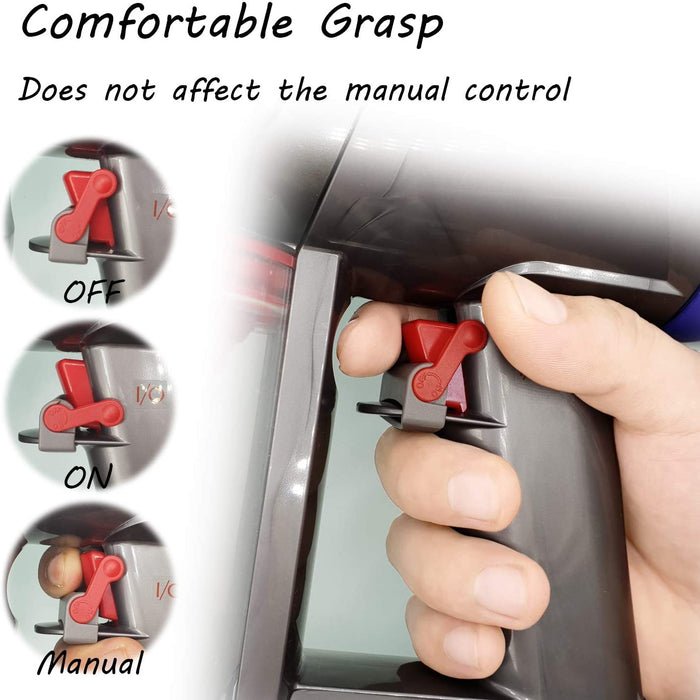 Power Button Trigger Lock Compatible with Dyson V15 V6 V8 V7 V10 V11