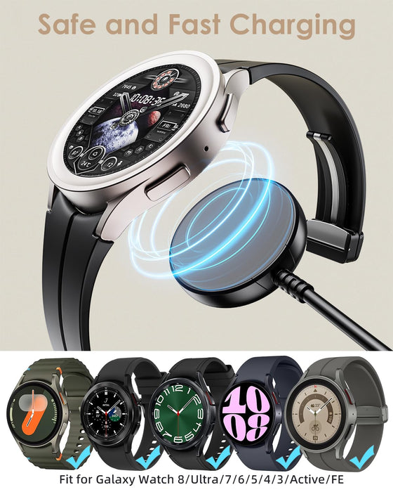 USB Charger For Samsung Galaxy Watch 8 7 6 5 4 3 Active 1 2 3