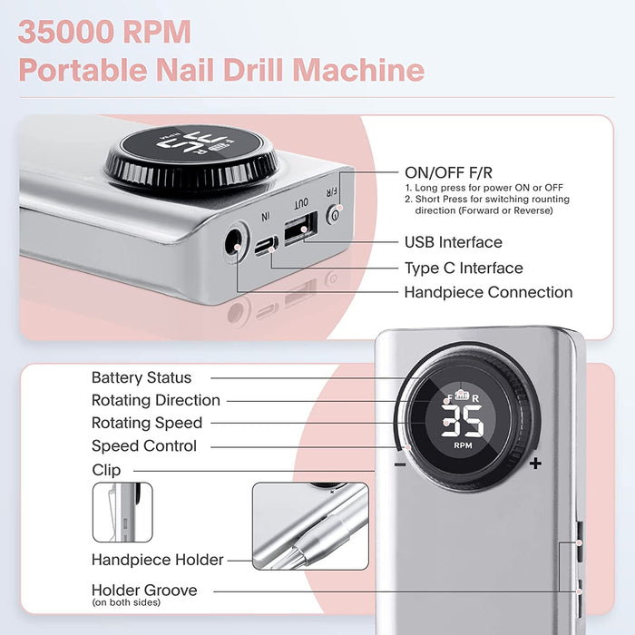 Electric Nail Drill Kit