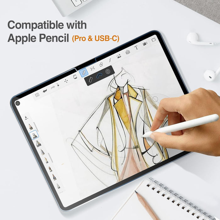iPad Air/Pro 13 Inch 2024 2025 M2 M3 Tempered Glass Screen Protector