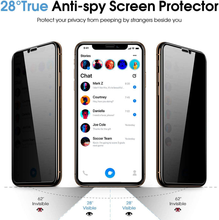 iPhone XR/ iPhone 11 Privacy Anti Peep Spy Tempered Glass Screen Protector
