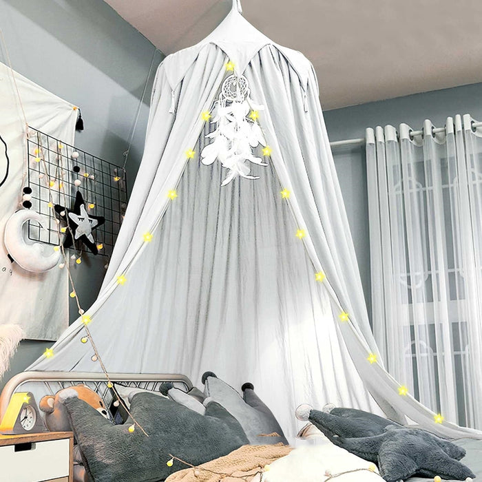 Kids Bed Canopy - White