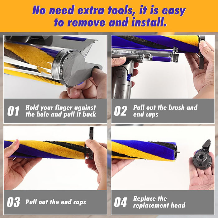 Replacement Brush For Dyson V15 V12 Detect Slim V8 Slim V10 Slim