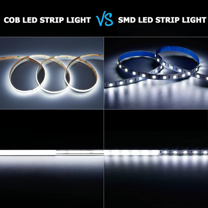 24V COB Cool White 5M LED Strip Light
