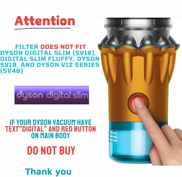 Replacement Filter for Dyson V15 Detect V11 Torque Drive SV14
