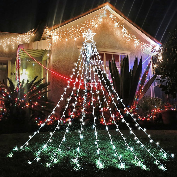 Christmas Lights Waterfall Light