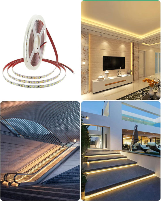 2835 24V 10M LED Strip Light Warm White 1200LED