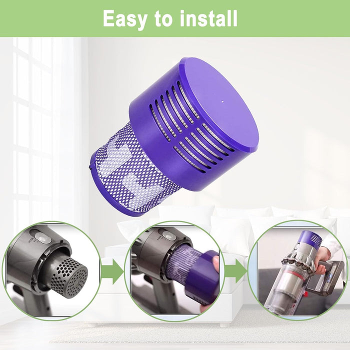 Washable HEPA Filter Replacement for Dyson V10 Vacuum Cleaner SV12