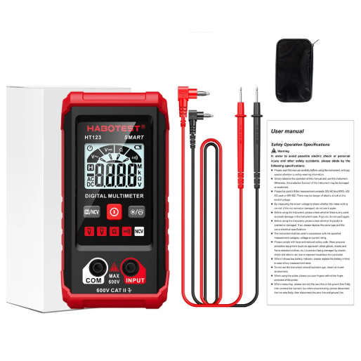 Digital Multimeter True RMS Auto Range DC AC Voltage Tester