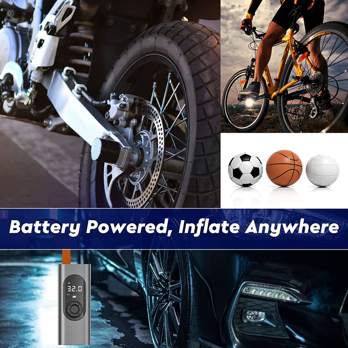 Cordless Tyre Inflator Portable Air Compressor