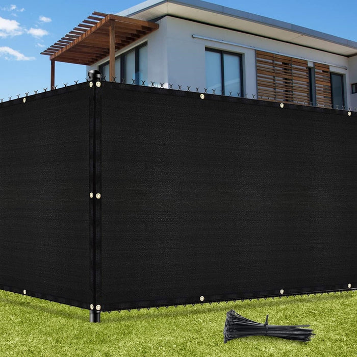 180GSM Privacy Fence Screen Black 1Mx3M
