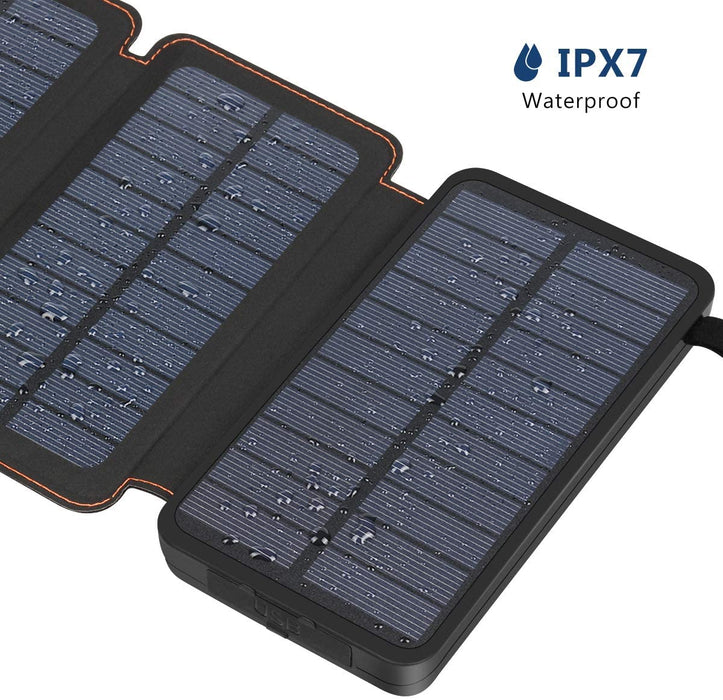Solar Power Bank with 4 Panels 25000mAh