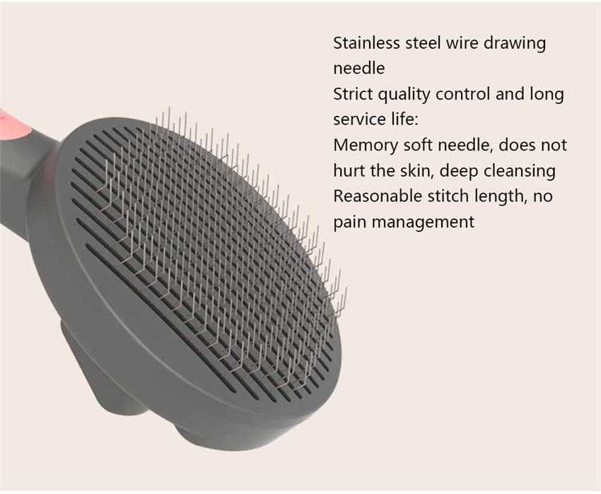 Pet Grooming Comb Shedding Hair Remove Brush-Green