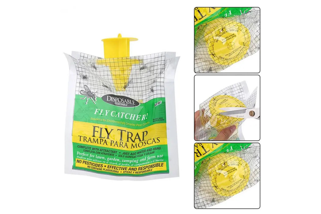 Hanging Fly Trap Disposable Fly Catcher Bag
