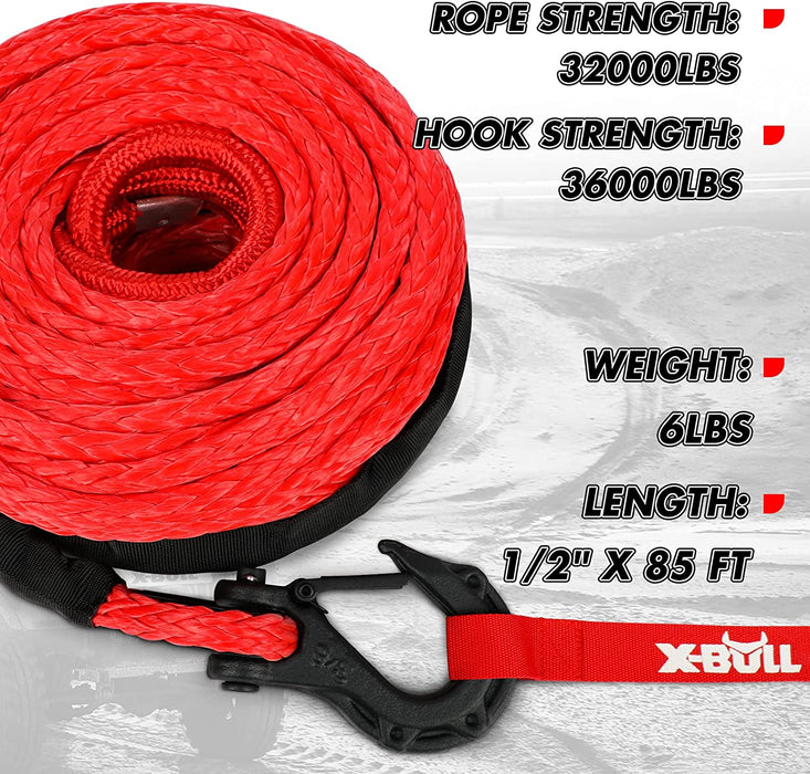 X-BULL Synthetic Winch Rope Cable Line 25M 32000LBS