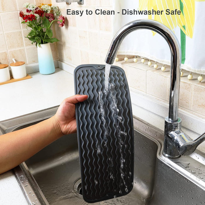 Silicone Dish Drying Mat Green