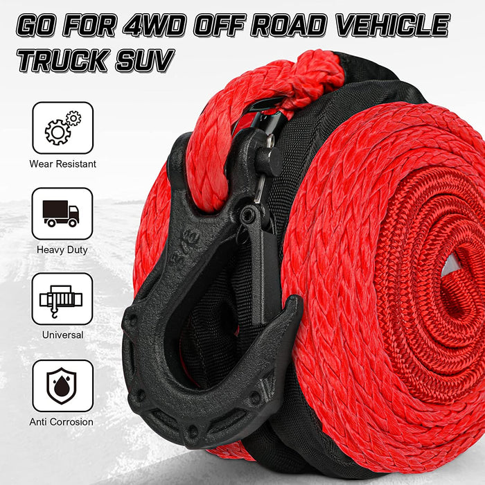 X-BULL Synthetic Winch Rope Cable Line 25M 32000LBS