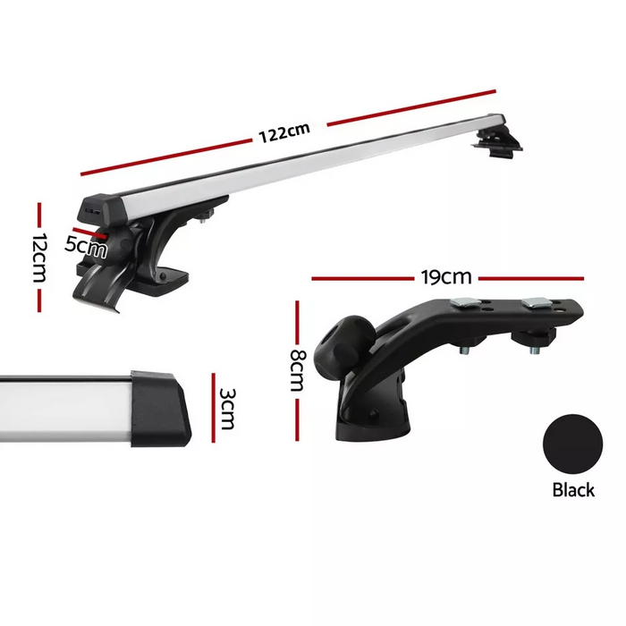 Universal Car Roof Racks Pod Aluminium Cross Bars Brackets
