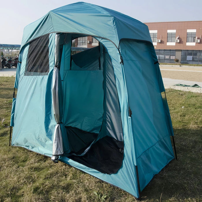 Double Room Camping Shower Toilet Tent