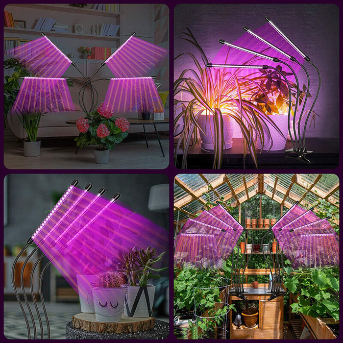 Grow Light 4 Head LED Plant Light