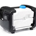 White tank with black frame and blue cap on a white background