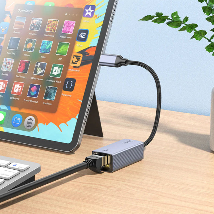 Hoco USB-C to RJ45 Gigabit Ethernet Adaptor - image 8