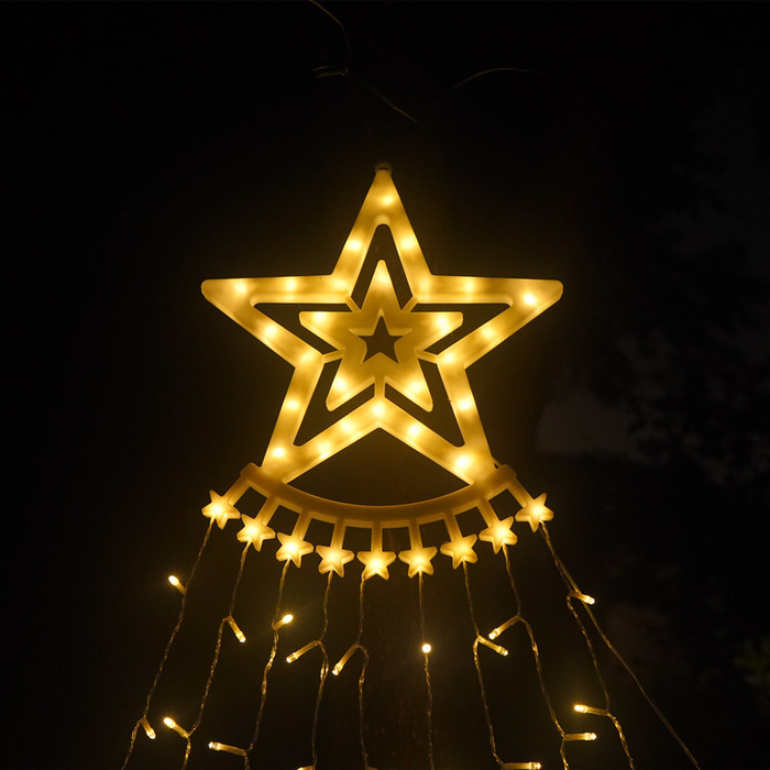 Christmas Lights Outdoor Waterfall Light Decoration