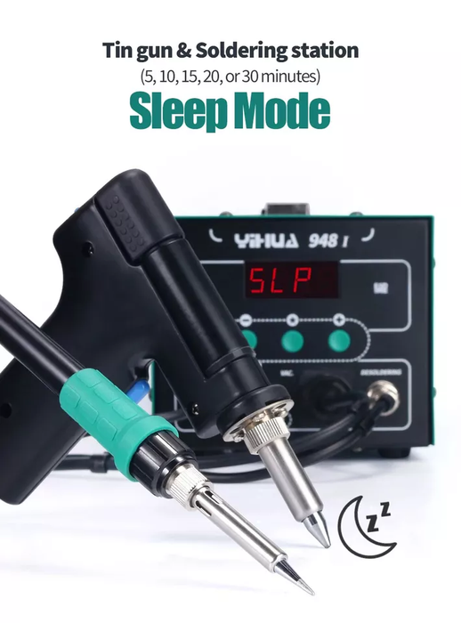 LCD Soldering Iron Desoldering 2in1 Station