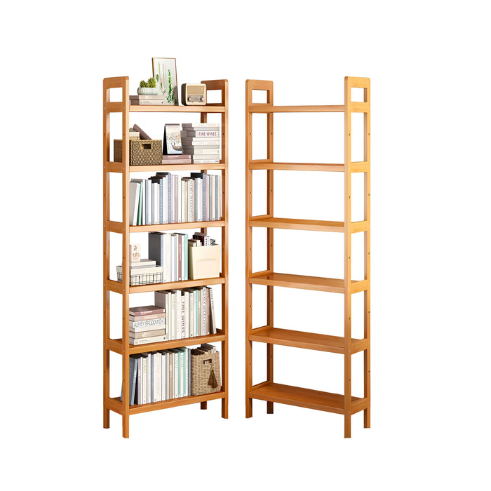 Bamboo Bookshelf Storage Rack
