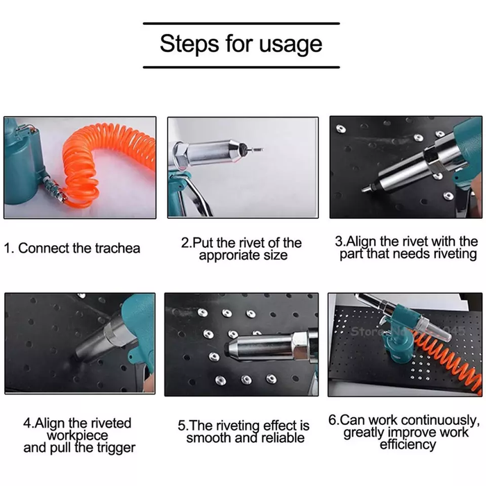 Pneumatic Rivet Gun Kit