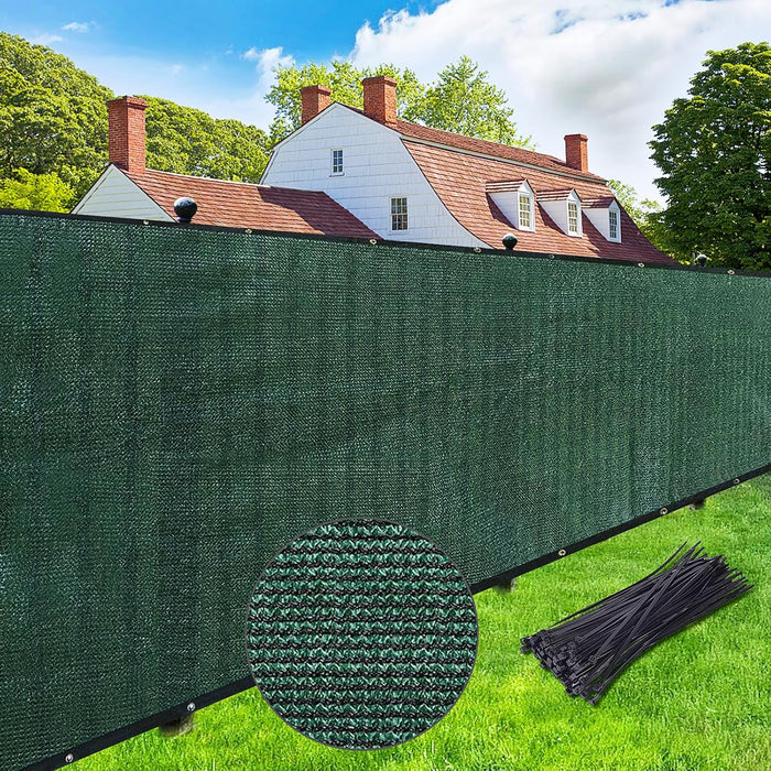 180GSM Privacy Fence Screen 1M x 7M Heavy Duty HDPE Garden Shade Cover Green