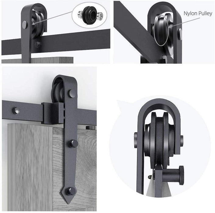 12FT/366cm Barn Door Hardware Kit