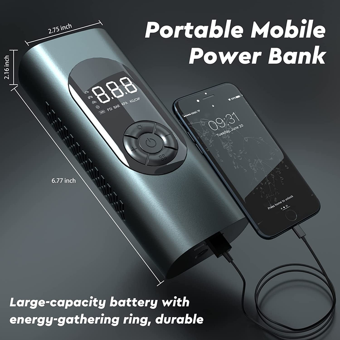 Cordless Tyre Inflator Portable Air Compressor