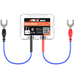 Battery monitor with cables on a white background
