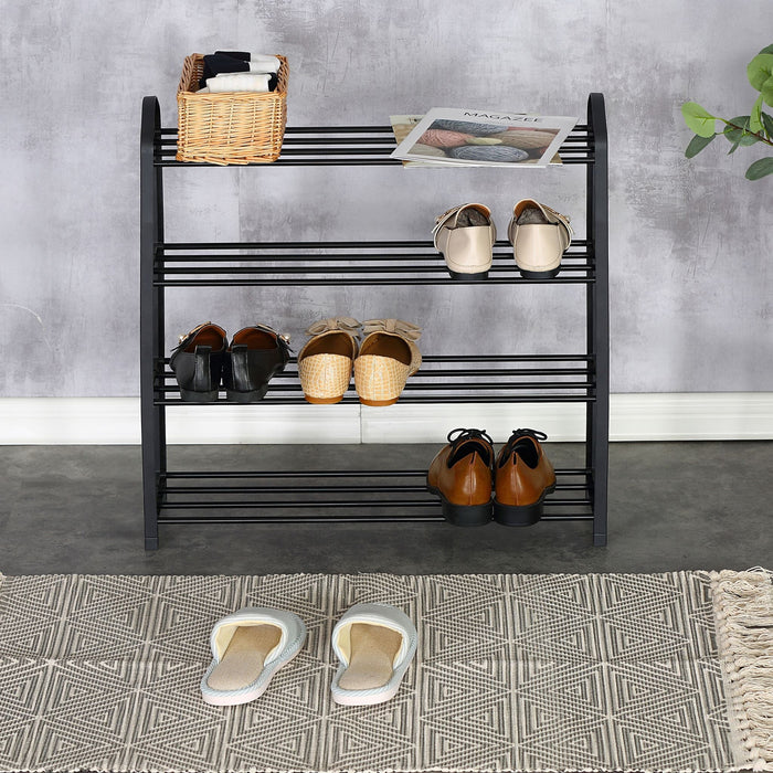 XJ43K 4-Tier Shoe Rack 62cm