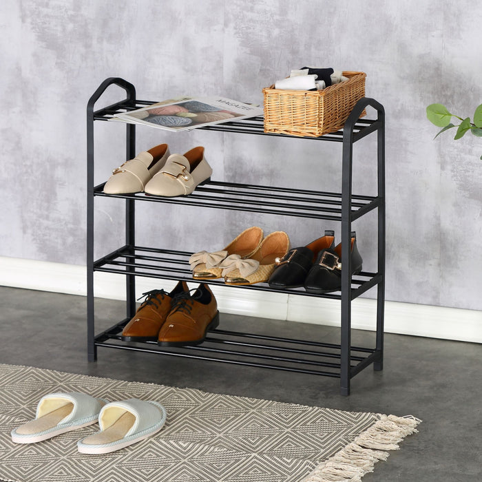 XJ43K 4-Tier Shoe Rack 62cm