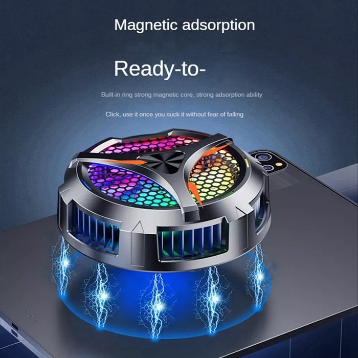 Tablet Radiator Tablet Cooler RGB Lighting 10cm Magnetic