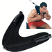Black shoulder trainer with inset of a person using it