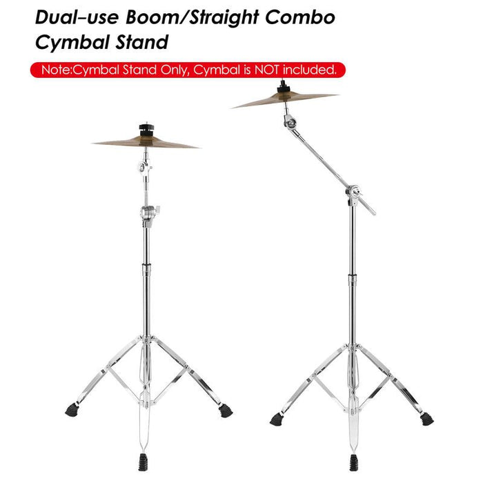 Dual-use Boom/Straight Combo Cymbal Stand on a white background