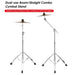 Dual-use Boom/Straight Combo Cymbal Stand on a white background