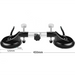 Two suction cup clamps with measurement details on a white background