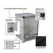 Small greenhouse with features highlighted on a white background