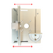 Woodworking router table insert with adjustable fence on a white background