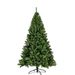 Green artificial Christmas tree on a white background