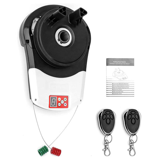 Rotating disc with electronic components and remote controls on a white background