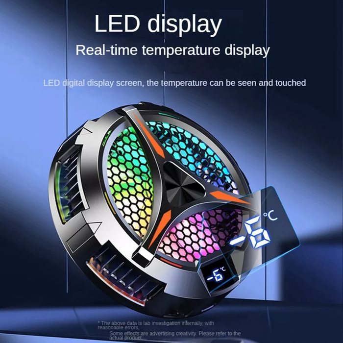 Tablet Radiator Tablet Cooler RGB Lighting 10cm Magnetic