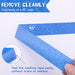 Blue masking tape with instructions on how to peel it cleanly at a 45-degree angle.