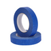 Two rolls of blue tape on a white background